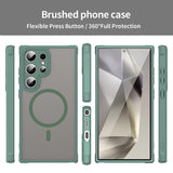 Husa de protectie Techsuit HaloFrost II MagSafe compatibil cu Samsung Galaxy S24 Ultra, Verde