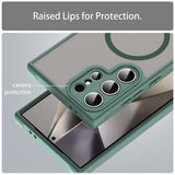 Husa de protectie Techsuit HaloFrost II MagSafe compatibil cu Samsung Galaxy S24 Ultra, Verde