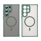 Husa de protectie Techsuit HaloFrost II MagSafe compatibil cu Samsung Galaxy S24 Ultra, Verde