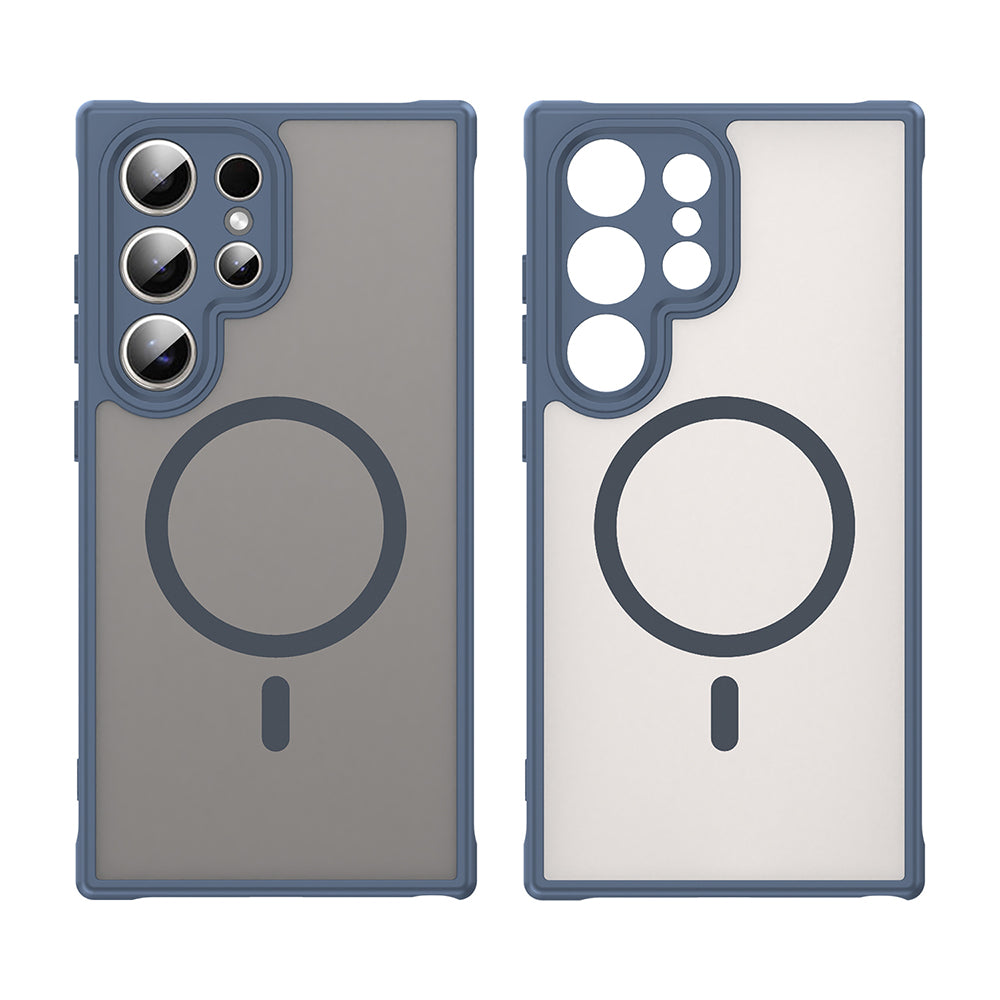 Husa de protectie Techsuit HaloFrost II MagSafe compatibil cu Samsung Galaxy S24 Ultra, Bleumarin