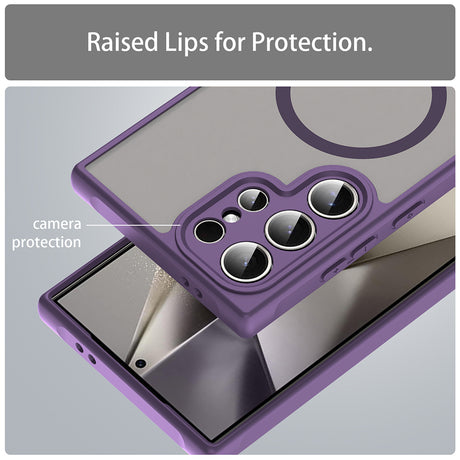 Husa de protectie Techsuit HaloFrost II MagSafe compatibil cu Samsung Galaxy S24 Ultra, Mov