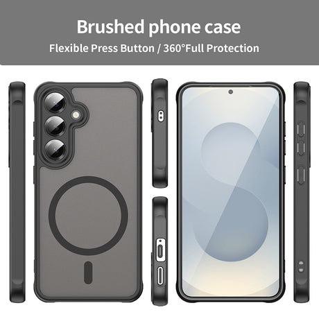 Husa de protectie Techsuit HaloFrost II MagSafe compatibil cu Samsung Galaxy S24 Plus / S25 Plus, Negru