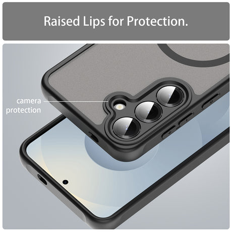 Husa de protectie Techsuit HaloFrost II MagSafe compatibil cu Samsung Galaxy S24 Plus / S25 Plus, Negru