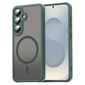 Husa de protectie Techsuit HaloFrost II MagSafe compatibil cu Samsung Galaxy S24 Plus / S25 Plus- Green