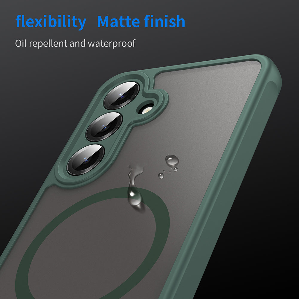 Zöld Techsuit HaloFrost II MagSafe tok Samsung Galaxy S24 és Galaxy S25 készülékhez