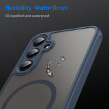 Husa de protectie Techsuit HaloFrost II MagSafe compatibil cu Samsung Galaxy A35 5G, Bleumarin