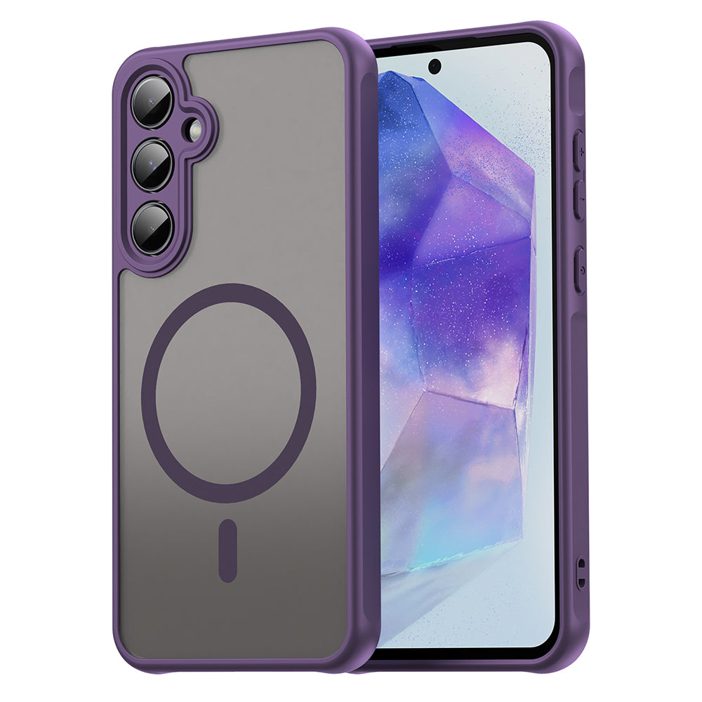 Husa de protectie Techsuit HaloFrost II cu inel magnetic compatibil cu Samsung Galaxy A35 5G, Mov