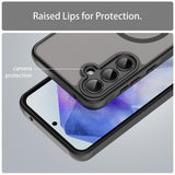 Techsuit HaloFrost II MagSafe husă neagră pentru Samsung Galaxy A55 5G