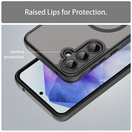 Husa de protectie Techsuit HaloFrost II MagSafe compatibil cu Samsung Galaxy A55 5G, Negru