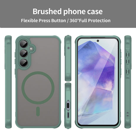 Husa de protectie Techsuit HaloFrost II MagSafe compatibil cu Samsung Galaxy A55 5G, Verde
