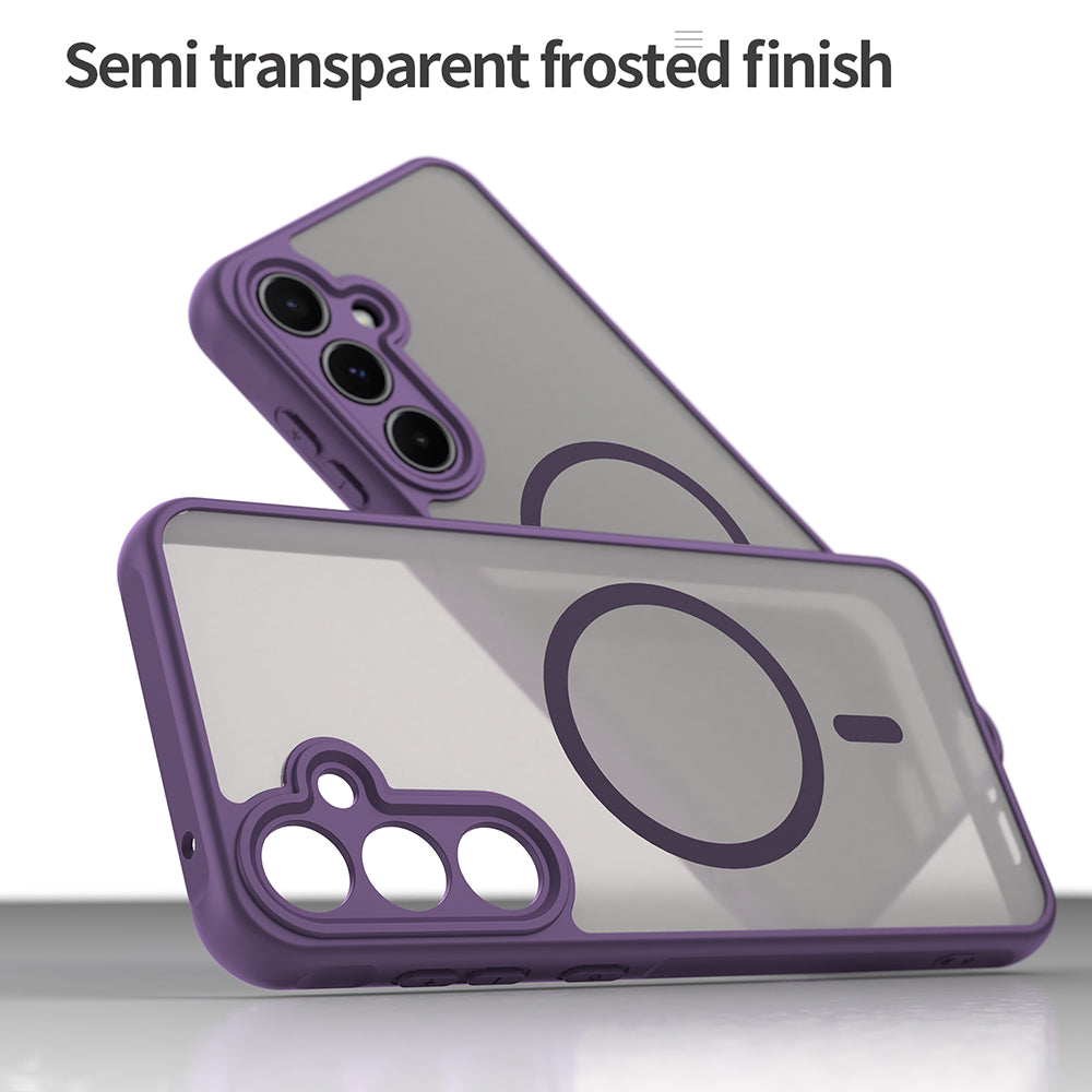 Husa de protectie Techsuit HaloFrost II MagSafe compatibil cu Samsung Galaxy A55 5G, Mov
