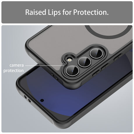Husa de protectie Techsuit HaloFrost II MagSafe compatibil cu Samsung Galaxy S24 FE, Negru
