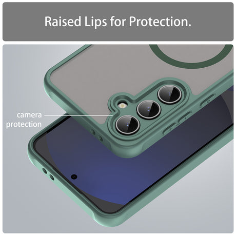 Husa de protectie Techsuit HaloFrost II MagSafe compatibil cu Samsung Galaxy S24 FE, Verde
