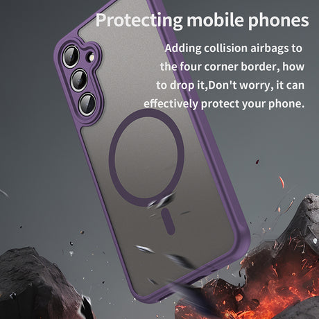 Husa de protectie Techsuit HaloFrost II MagSafe compatibil cu Samsung Galaxy A16 4G / A16 5G, Mov