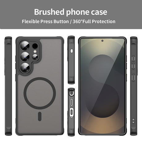 Husa de protectie Techsuit HaloFrost II MagSafe compatibil cu Samsung Galaxy S25 Ultra, Negru