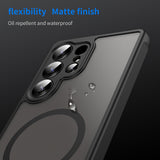 Husa de protectie Techsuit HaloFrost II MagSafe compatibil cu Samsung Galaxy S25 Ultra, Negru