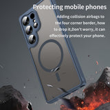 Husa de protectie Techsuit HaloFrost II MagSafe compatibil cu Samsung Galaxy S25 Ultra, Bleumarin