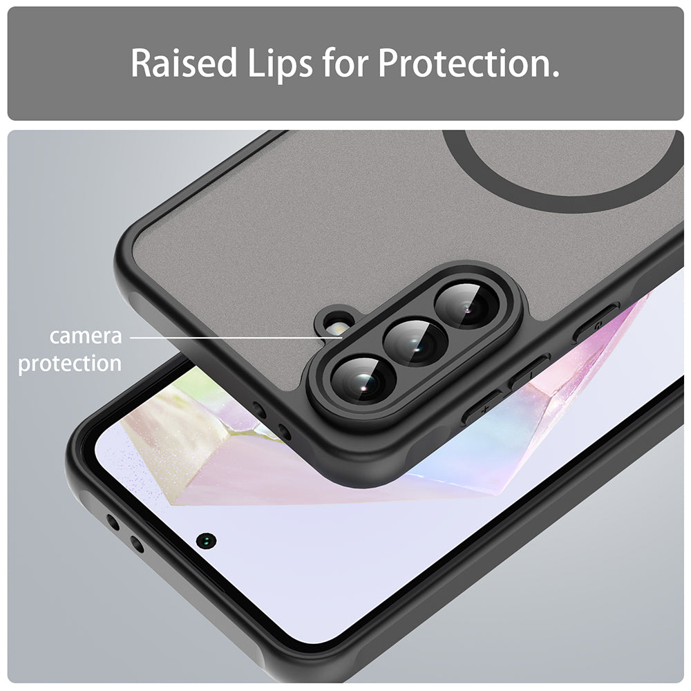 Husa de protectie Techsuit HaloFrost II MagSafe compatibil cu Samsung Galaxy A56 5G, Negru