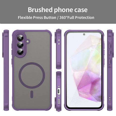 Husa de protectie Techsuit HaloFrost II MagSafe compatibil cu Samsung Galaxy A56 5G, Mov