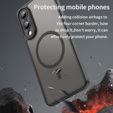 Husa de protectie Techsuit HaloFrost II MagSafe compatibil cu Samsung Galaxy S25 Edge, Negru