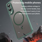 Husa de protectie Techsuit HaloFrost II MagSafe compatibil cu Samsung Galaxy S25 Edge, Verde