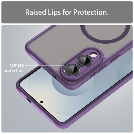 Husa de protectie Techsuit HaloFrost II MagSafe compatibil cu Samsung Galaxy S25 Edge, Mov