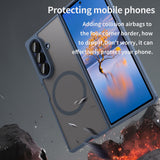 Husa de protectie Techsuit HaloFrost II MagSafe compatibil cu Samsung Galaxy Z Fold7, Bleumarin
