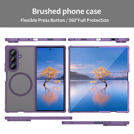 Husa de protectie Techsuit HaloFrost II MagSafe compatibil cu Samsung Galaxy Z Fold7, Mov