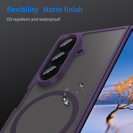 Husa de protectie Techsuit HaloFrost II MagSafe compatibil cu Samsung Galaxy Z Fold7, Mov