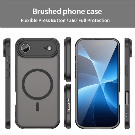Husa de protectie Techsuit HaloFrost II MagSafe compatibil cu iPhone 17 Air, Negru