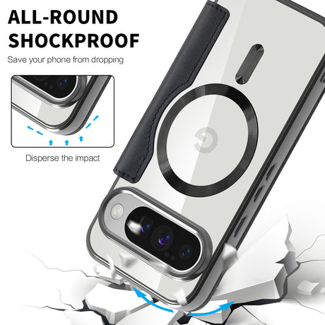 Husa de protectie Techsuit SmartMag Book compatibil cu Google Pixel 10 / 10 Pro, Negru