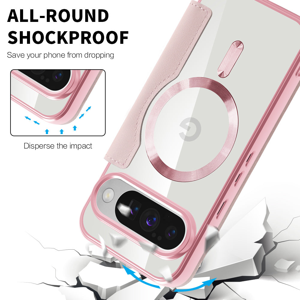 Husa de protectie Techsuit SmartMag Book compatibil cu Google Pixel 10 / 10 Pro, Roz