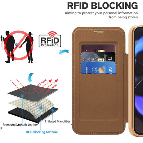 Husa de protectie Techsuit SmartMag Book compatibil cu Google Pixel 10 / 10 Pro, Maro