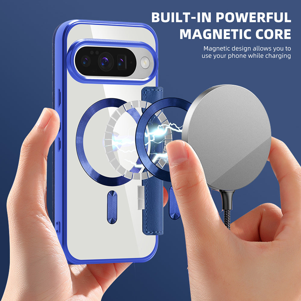 Husa de protectie Techsuit SmartMag Book compatibil cu Google Pixel 10 / 10 Pro, Albastru