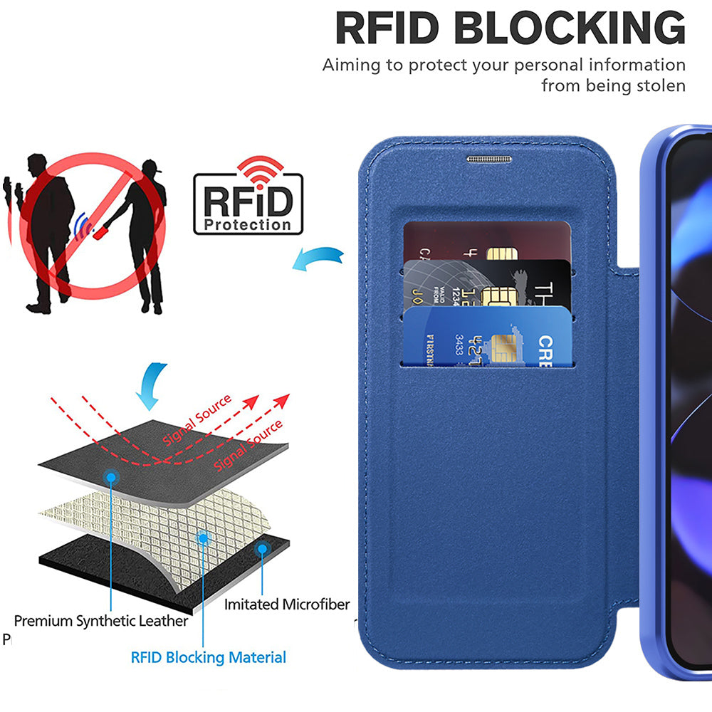 Husa de protectie Techsuit SmartMag Book compatibil cu Google Pixel 10 / 10 Pro, Albastru