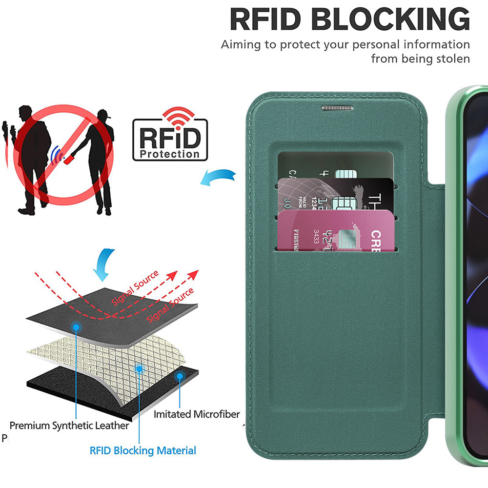 Husa de protectie Techsuit SmartMag Book compatibil cu Google Pixel 10 Pro XL, Verde
