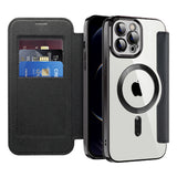 Husa de protectie Techsuit SmartMag Book compatibil cu iPhone 12 Pro Max, Negru