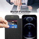 Husa de protectie Techsuit SmartMag Book compatibil cu iPhone 12 Pro Max, Negru