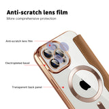 Husa de protectie Techsuit SmartMag Book compatibil cu iPhone 12 Pro Max, Maro