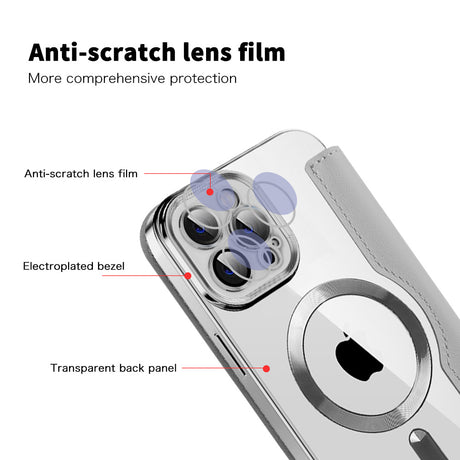 Husa de protectie Techsuit SmartMag Book compatibil cu iPhone 12 Pro Max, Gri