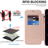 Husa de protectie Techsuit SmartMag Book compatibil cu iPhone 12 Pro, Roz