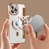 Husa de protectie Techsuit SmartMag Book compatibil cu iPhone 12 Pro, Maro