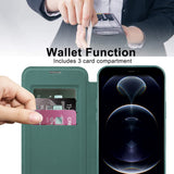 Husa de protectie Techsuit SmartMag Book compatibil cu iPhone 12 Pro, Verde