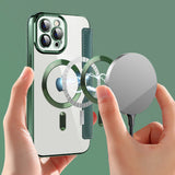 Husa de protectie Techsuit SmartMag Book compatibil cu iPhone 12 Pro, Verde