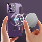 Husa de protectie Techsuit SmartMag Book compatibil cu iPhone 12 Pro, Mov