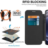 Husa de protectie Techsuit SmartMag Book compatibil cu iPhone 12, Maro