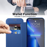 Husa de protectie Techsuit SmartMag Book Case compatibil cu iPhone 13 Pro, Albastru