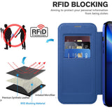 Husa de protectie Techsuit SmartMag Book Case compatibil cu iPhone 13 Pro, Albastru