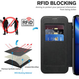 Husa de protectie Techsuit SmartMag Book compatibil cu iPhone 13 Pro Max, Negru