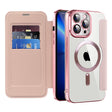 Husa de protectie Techsuit SmartMag Book compatibil cu iPhone 13 Pro Max, Roz